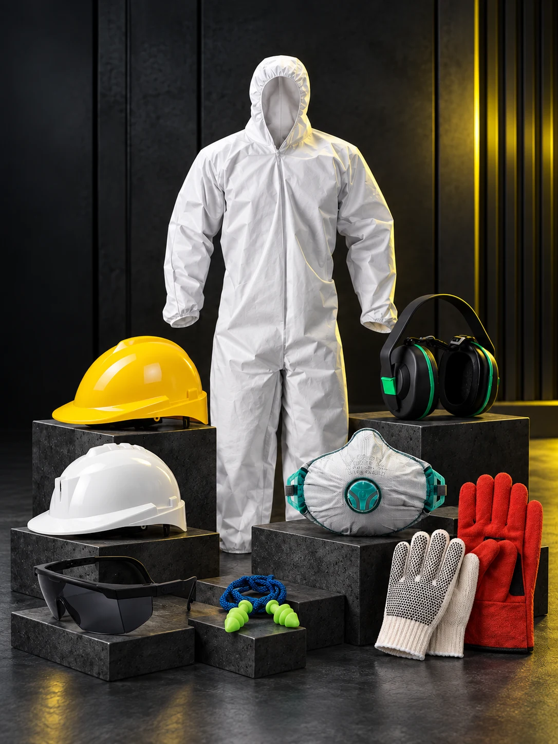 Kit de elementos de protección personal, producción real de FOCUS+